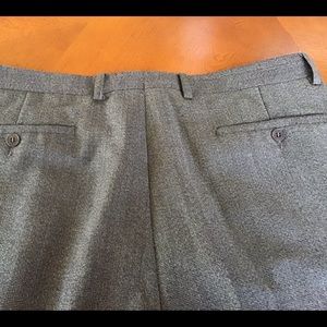 Wool Double-Pleated Dress Slacks